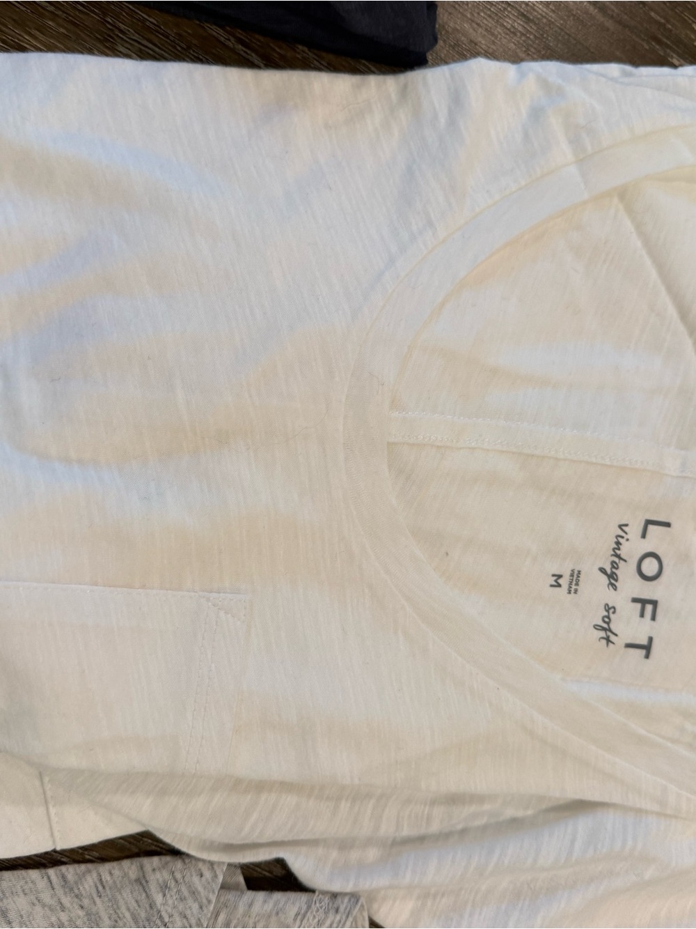 LOFT Short Sleeve Tees Bundle - Blue, Pink, Black, White, Gray - Picture 6 of 7